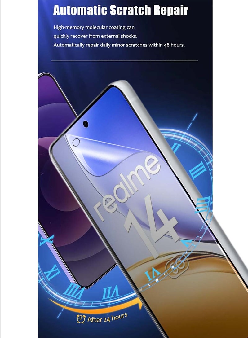 Wtech Realme 14 5G 2025 Premium Hydrogel Film Thin and Flexible Screen Protector (MSHFMN) - Clear - Image 4