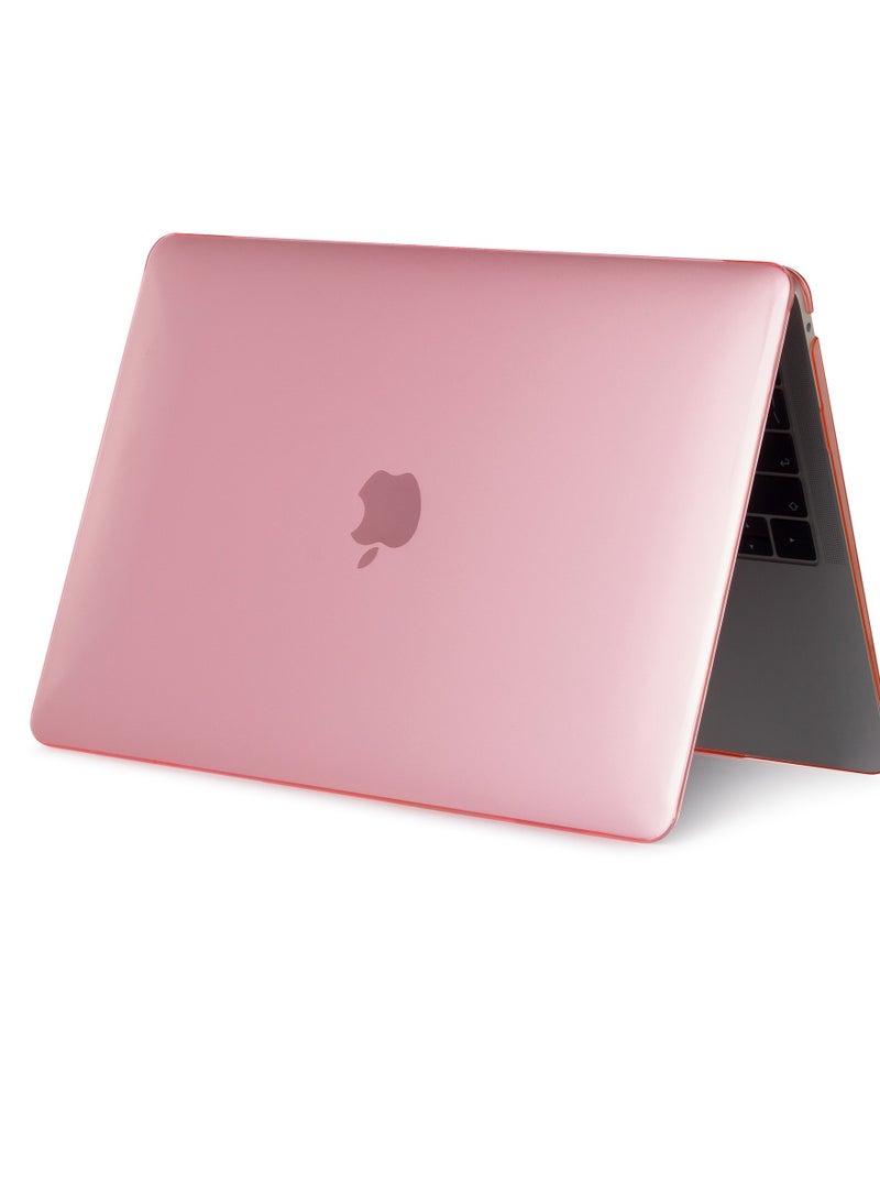 crystal Case for new macbook pro 13" - A1706/A1708/A2159/A1989/A2251/A2289/A2338 , Hard Shell Case - Pink - Image 2