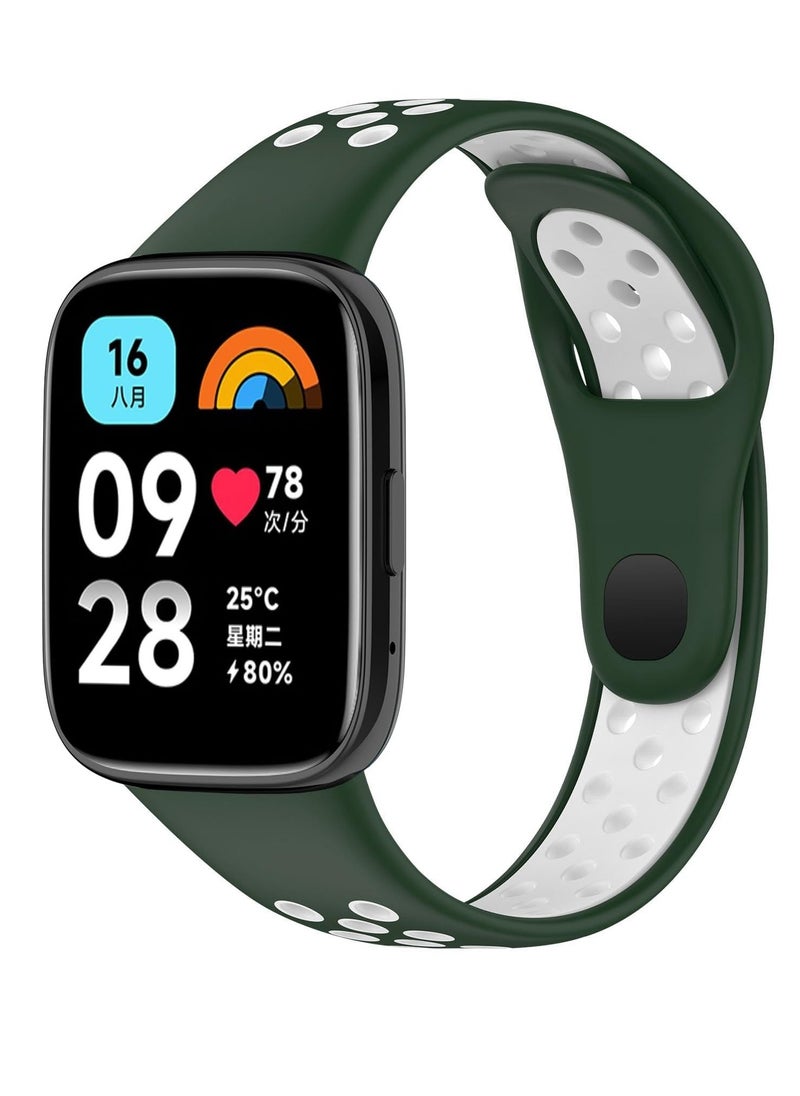 Generic Strap Watch Silicone Compatible With Xiaomi Redmi Watch 3 Lite/Redmi Watch 3 Active, Sport Silicone Watch Band Wrist Strap,Bracelet Wristband Wrist Strap  - Image 1