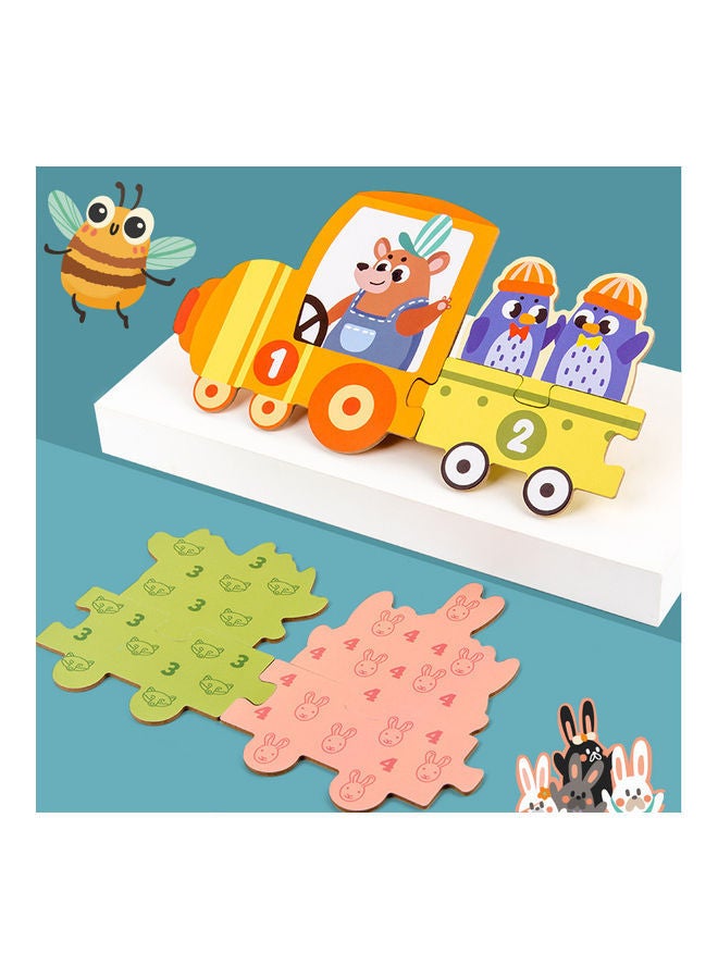 NIBEMINENT 19-Piece Cognition Train Toy 33.5x16x4cm - Image 2