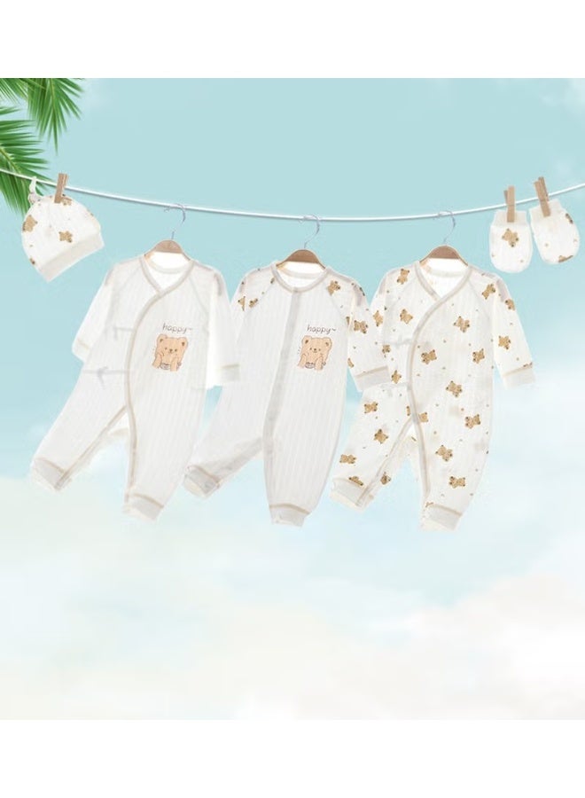 هوكور 26PCS حديث الولادة هدية مجموعة، حديث الولادة Layette هدية مجموعة للأولاد والبنات، الأطفال الملابس الأساسية اكسسوارات مع بطانية الطفل، 100٪ القطن الممتاز، للربيع الصيف الخريف الشتاء - Image 5
