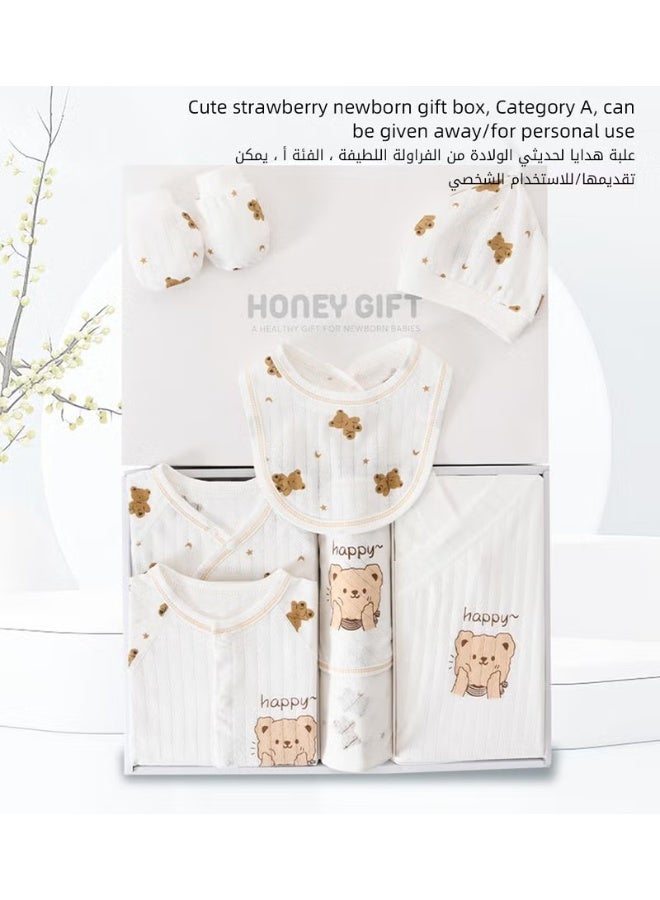 هوكور 26PCS حديث الولادة هدية مجموعة، حديث الولادة Layette هدية مجموعة للأولاد والبنات، الأطفال الملابس الأساسية اكسسوارات مع بطانية الطفل، 100٪ القطن الممتاز، للربيع الصيف الخريف الشتاء - Image 4