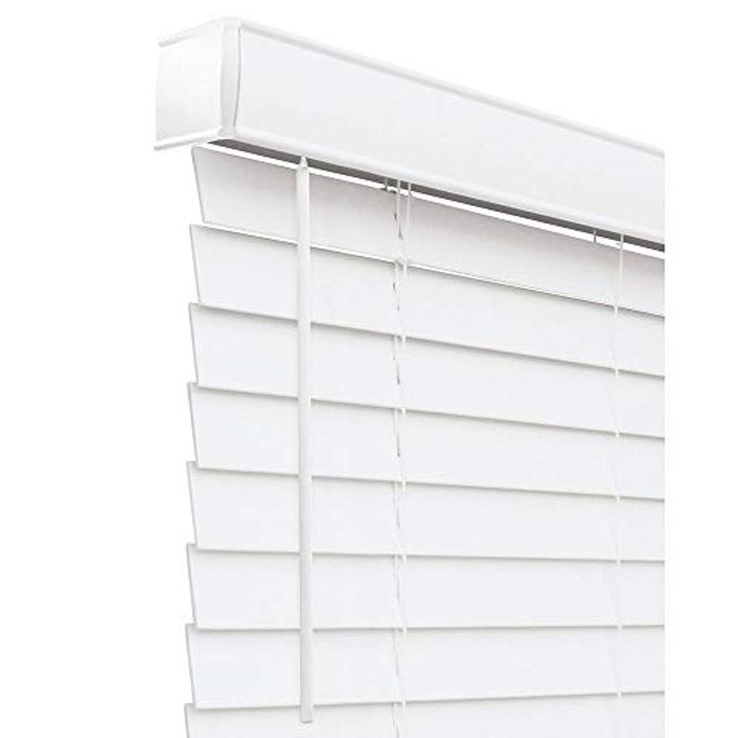 FAUX WOOD BLINDS WINDOW BLINDS WOOD BLINDS WINDOW SHADES WINDOW TREATMENTS WINDOW SHADES FOR HOME BASIC WHITE 36W X 60H