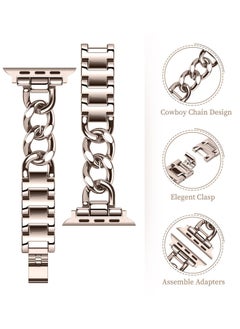Y&D Stainless Steel Bands Compatible for Apple Watch Band 42mm 44mm 45mm iWatch SE Series 7/6/5/4/3/2/1 Metal Wristband Women Men Replacement 7/6/5/4/3/2/1(Silver)  - Image 5