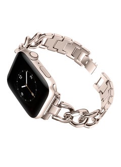 Y&D Stainless Steel Bands Compatible for Apple Watch Band 42mm 44mm 45mm iWatch SE Series 7/6/5/4/3/2/1 Metal Wristband Women Men Replacement 7/6/5/4/3/2/1(Silver)  - Image 2
