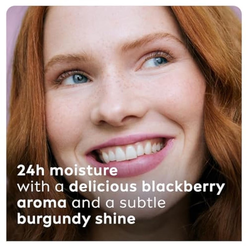 Labello NIVEA LABELLO Lip Balm Blackberry Shine, (4.8g) 24H Moisture, with Shea Butter and Natural Oils Enriched with Vitamins, with Natural Ingredients, Mineral Oil Free, Vegan - Image 2