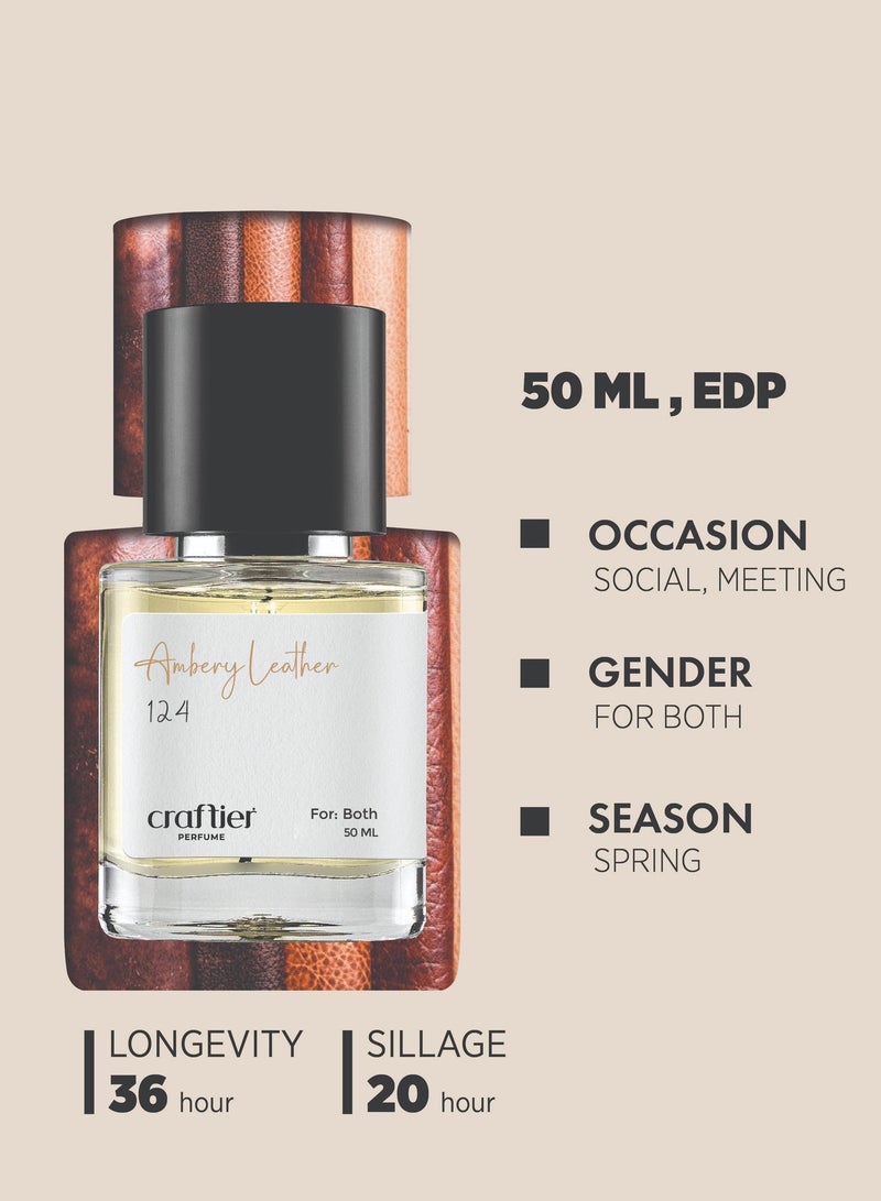 Craftier Perfume AMBERY LEATHER - Inspired of-OMBRE LEATHER 16, Eau De Parfum for Men & Women - 50ml, Long Lasting Ambery Fragrance Upto 36 Hrs, Travel Size Unisex Perfume - Image 5