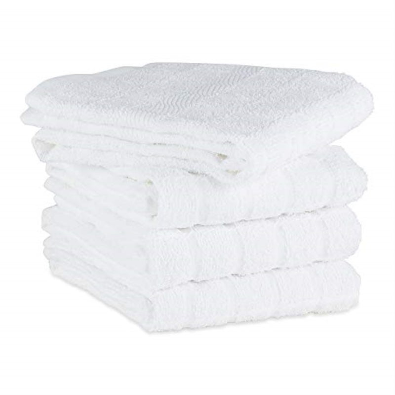 Design Imports DII Solid White Windowpane Terry Dishtowel 4 Piece - Image 2