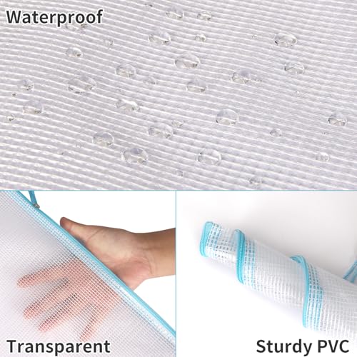 EOOUT 100pcs Mesh Zipper Pouch, A4 Size, 10 Colors Zipper Bags for Organizing Storage, Waterproof Puzzle Bag, Zipper File Bags for Board Games and School Office Supplies - Image 3