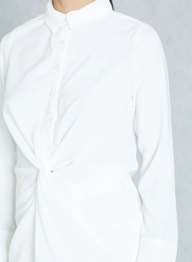 lavish alice Front Twisted Shirt