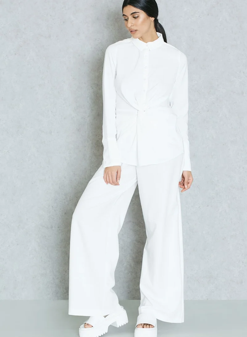 lavish alice Front Twisted Shirt