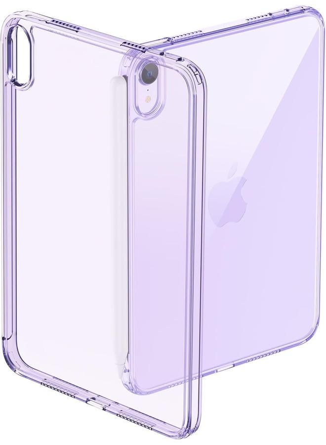 Procases Clear Case For Ipad Mini A17 Pro 7Th Gen 2024 A2995 Mini 6Th Generation 8.3" 2021 Slim Light Transparent Anti Yellow Back Cover For Ipad Mini 6 8.3 Inch A2567 A2568 A2569 Clearpurple - Image 1