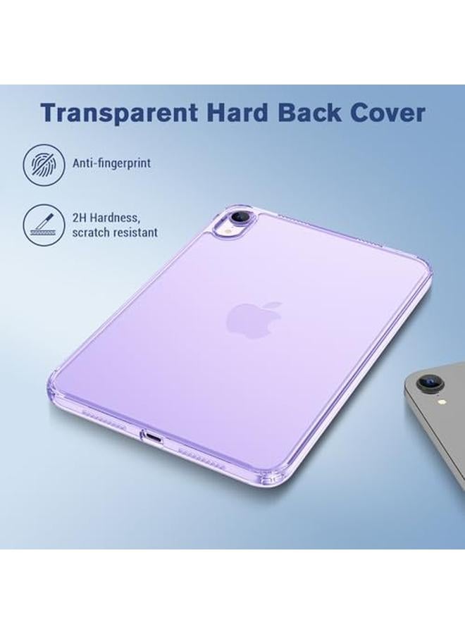 Procases Clear Case For Ipad Mini A17 Pro 7Th Gen 2024 A2995 Mini 6Th Generation 8.3" 2021 Slim Light Transparent Anti Yellow Back Cover For Ipad Mini 6 8.3 Inch A2567 A2568 A2569 Clearpurple - Image 4