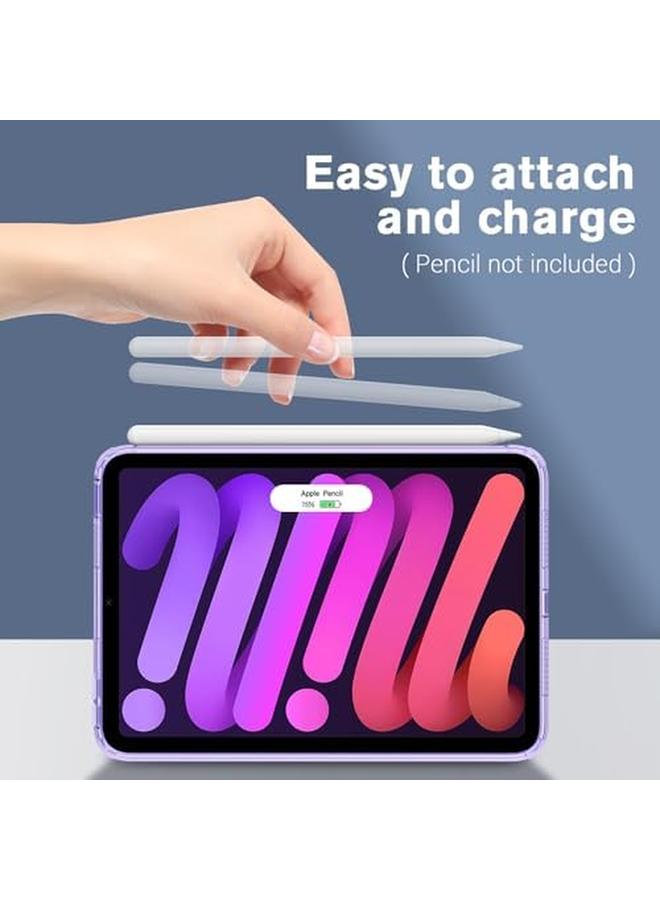 Procases Clear Case For Ipad Mini A17 Pro 7Th Gen 2024 A2995 Mini 6Th Generation 8.3" 2021 Slim Light Transparent Anti Yellow Back Cover For Ipad Mini 6 8.3 Inch A2567 A2568 A2569 Clearpurple - Image 5