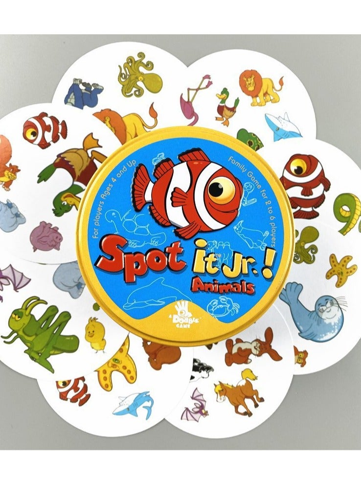 Spot the Match Card Game – Fun & Fast-Paced Family Game for All Ages, Interactive Pattern Matching with Durable Cards, Portable Tin Case, Perfect for Parties, Gatherings, and Holiday Gifts