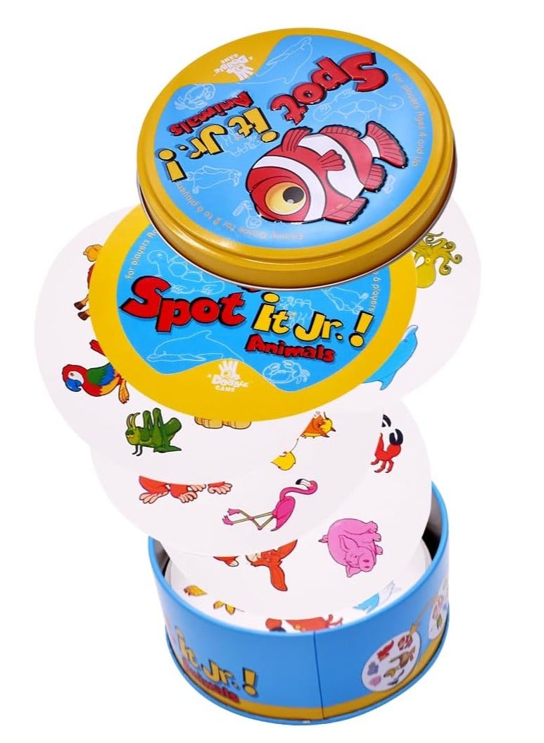 Spot the Match Card Game – Fun & Fast-Paced Family Game for All Ages, Interactive Pattern Matching with Durable Cards, Portable Tin Case, Perfect for Parties, Gatherings, and Holiday Gifts
