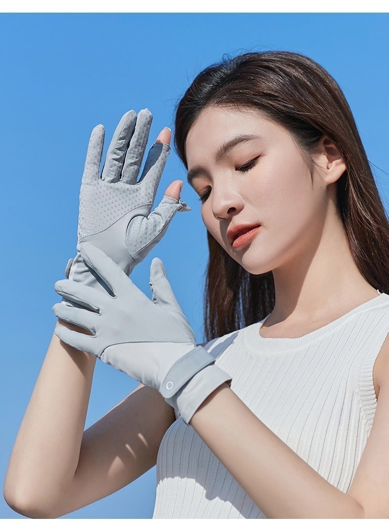 Full Finger Summer Bike Driving Cycling Gloves for  Women - Touchscreen Gel Pads Shock-Absorbing Road Bicycle Gloves for Outdoor Sports Biking Running Hiking - Image 2