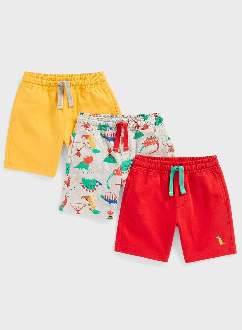 mothercare Infant 3 Pack Assorted Shorts