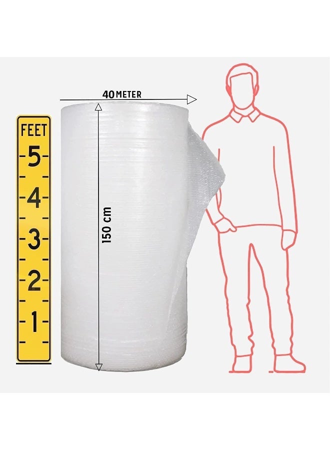 melfi Bubble Wrap Roll 150Cm X 40M Packing Air Bubble Roll Cushioning Wrap For Packaging Shipping Mailing Packing And Moving Supplies  - Image 2
