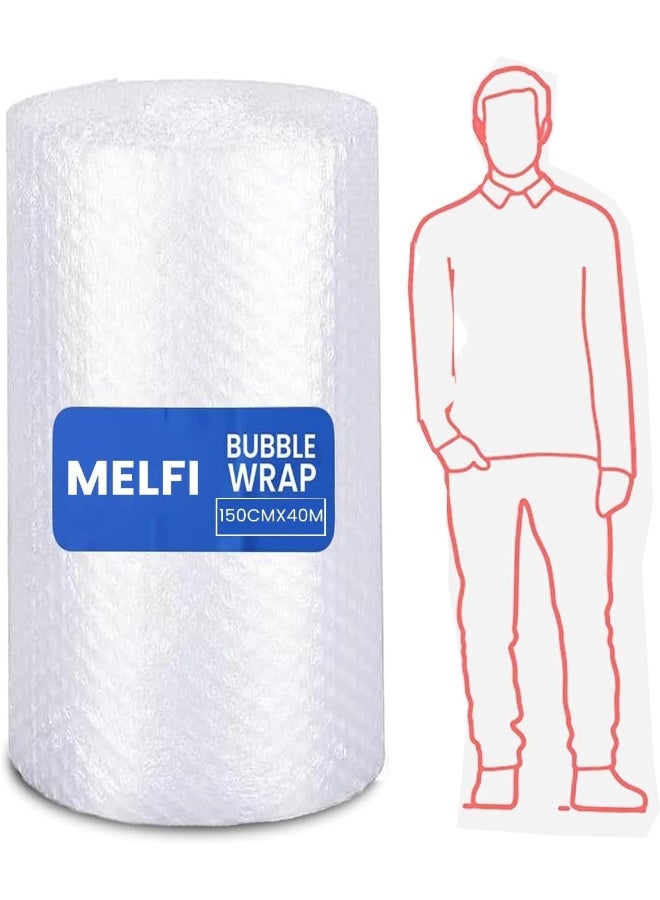 melfi Bubble Wrap Roll 150Cm X 40M Packing Air Bubble Roll Cushioning Wrap For Packaging Shipping Mailing Packing And Moving Supplies  - Image 1