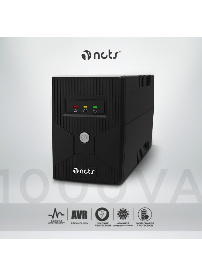 NCTS Line Interactive UPS NCTS QSTROM L SERIES 1000VA Voltage Input 220V Buck Up AVR Voltage Stabilization Fast Transfer Reliable Buck Up for Home & Office Equipment - Image 3