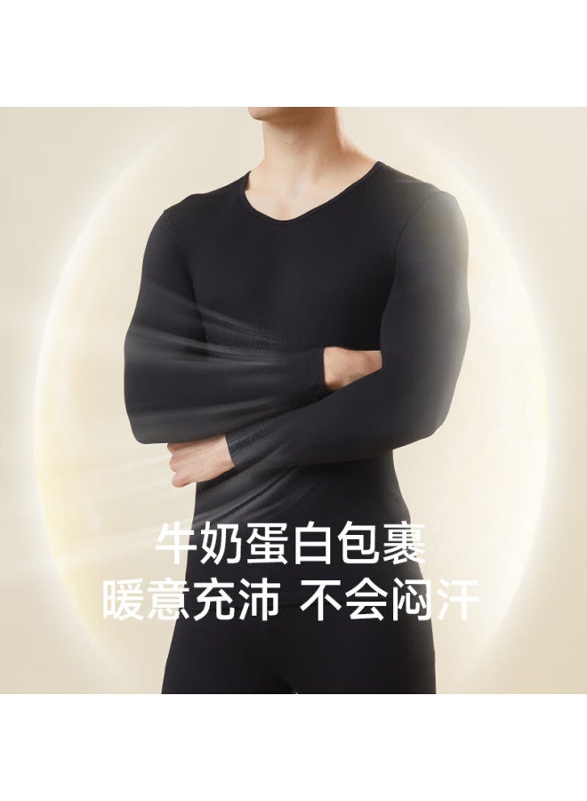 Yangxin Autumn Winter New Warm Set Slim Fit Thermal Lock Cold Resistant Couple Base Layer Top And Bottom - Image 1