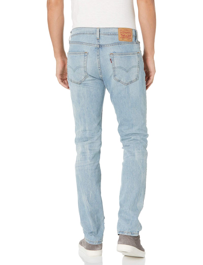 Levi's جينز ليفي للرجال 511 بقصة ضيقة (متوفر أيضًا في الأحجام الكبيرة والطويلة)، أزرق حجري، 34W x 32L - Image 2