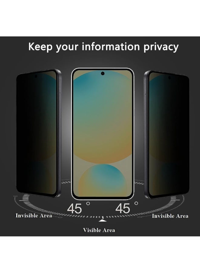 Samsung Galaxy S25 FE Privacy Glass Screen Protector Anti-Spy Tempered Glass Film 9H Hardness Scratch Resistant Bubble Free Glass Screen Protector for Samsung Galaxy S25 FE - Image 3