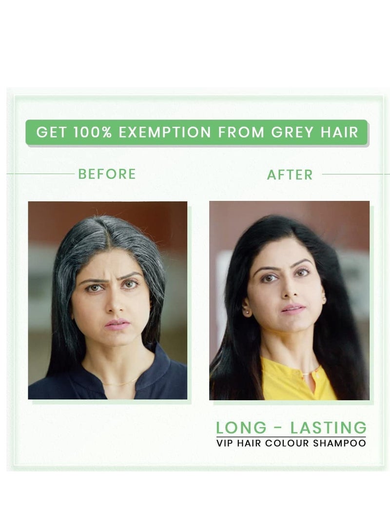 VIP Natural Hair Colour Shampoo Black 180ml - Image 3