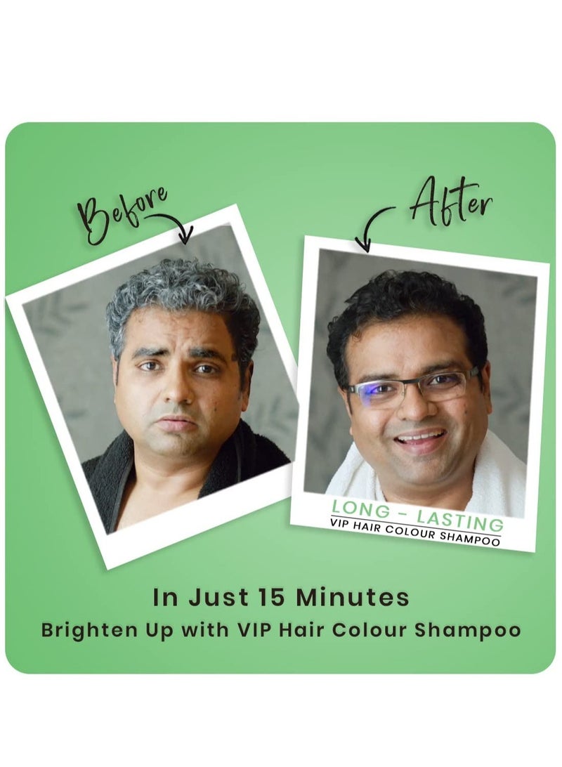 VIP Natural Hair Colour Shampoo Black 180ml - Image 4