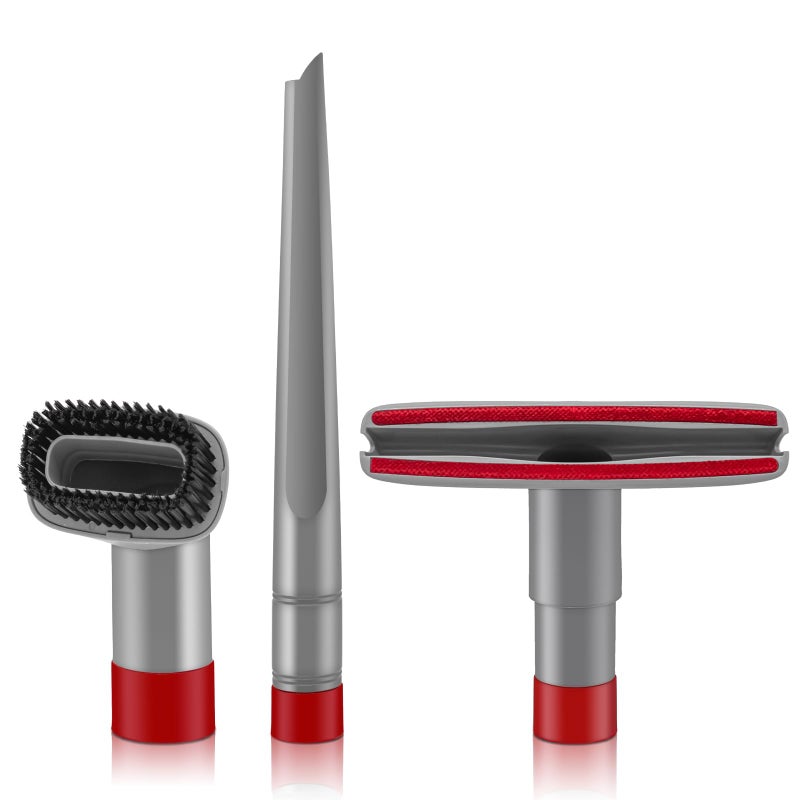 Crevice Tool and Dust Brush Upholstery Tool for Shark Navigator LiftAway NV500 NV501 NV502 NV560 Vacuum Cleaner Compare to Part NoX11FC500 Gray