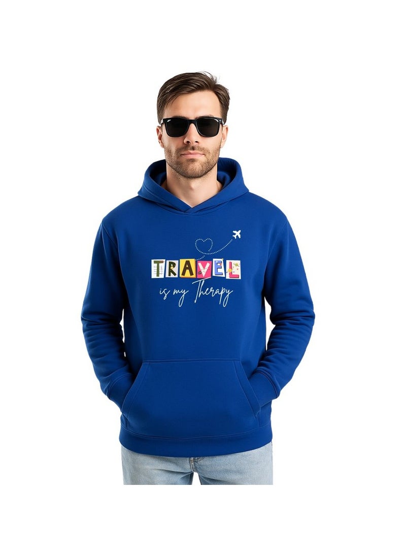 PRINTSHOP4ME Traveller Hoodie For Men-Soft Cotton Pullover With Traveller Design-Long Sleeve With Drawstring And Pockets-Perfect For Travel,Hiking,Outdoor - Image 1