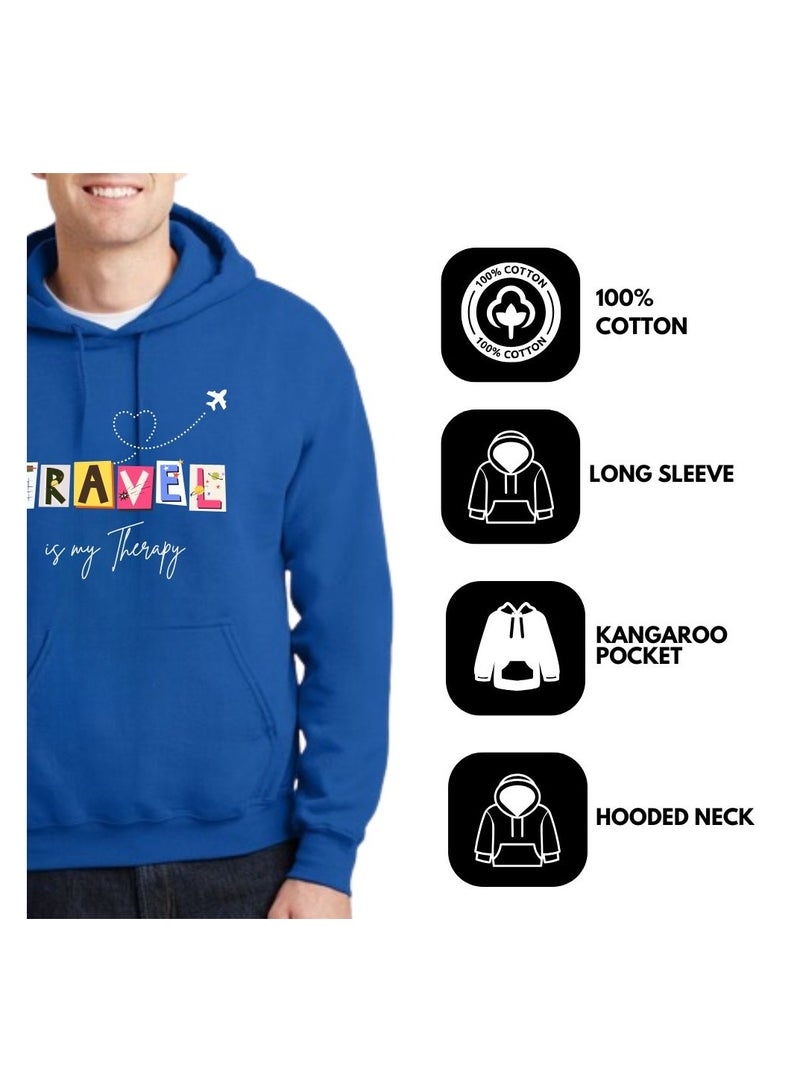 PRINTSHOP4ME Traveller Hoodie For Men-Soft Cotton Pullover With Traveller Design-Long Sleeve With Drawstring And Pockets-Perfect For Travel,Hiking,Outdoor - Image 2