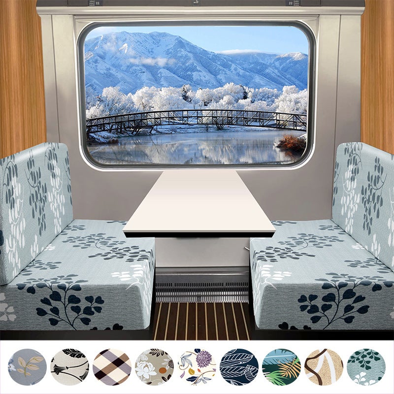 Qianjia Four Seasons Neutral Printed Rv Seat Cushion Cover Rv Card Seat Cover Car Seat Cushion Cover Supply - Image 2