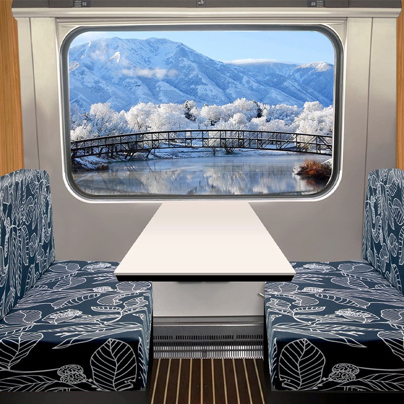 Qianjia Four Seasons Neutral Printed Rv Seat Cushion Cover Rv Card Seat Cover Car Seat Cushion Cover Supply - Image 1