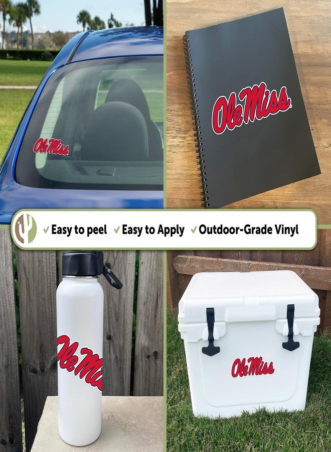 Desert Cactus University of Mississippi Sticker Rebels Ole Miss U of M Vinyl Decal Laptop Water Bottle Car Scrapbook (IND 7) - Image 2