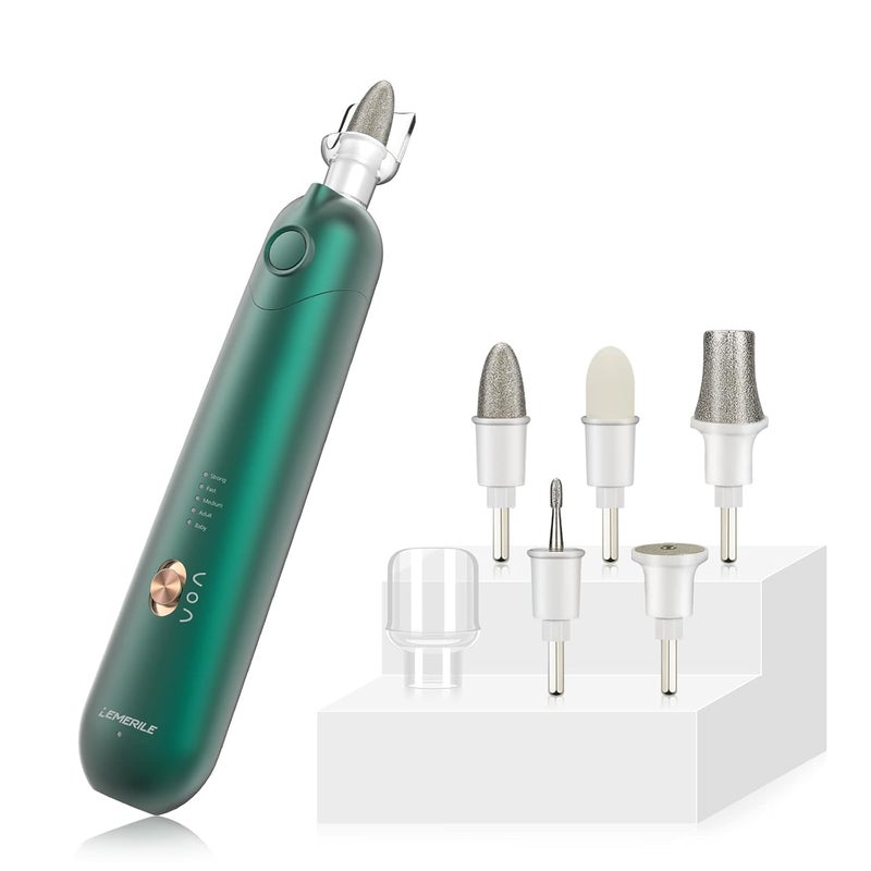POLAMD Electric Manicure Pedicure Tool, Rechargeable Electric Nail File Kit, Portable Electric Nail Drill Efile Set for Hand Foot Care
