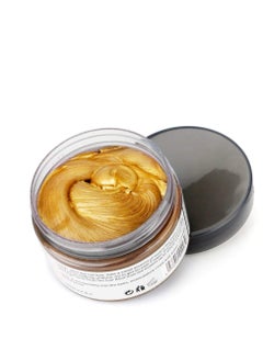 MOFAJANG Orange Gold Instant Hair Coloring Wax, Temporary Hair Dye Pomade for Men & Women's Natural Hairstyles, Party, Cosplay - 4.23 oz  - Image 1