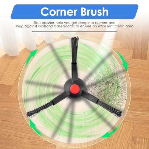 FILTERIST (16 Pack) E28 E25 Omni Replacement Parts Compatible with Eufy E28 Omni/ E25 Omni Robotic Vacuum Cleaner, 2 Roller Brushes, 2 Brush Rollers, 4 Side Brushes, 4 HEPA Filters, 4 Dust Bags, Accessories Kit - Image 3