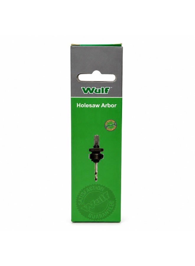 WULF Holesaw Arbor A2 Hex Constant Pitch Adapter with Pilot Drill Bit, Heavy Duty Hole Saw Mandrel for Wood, Metal, Plastic & Professional Drilling Applications - Image 3