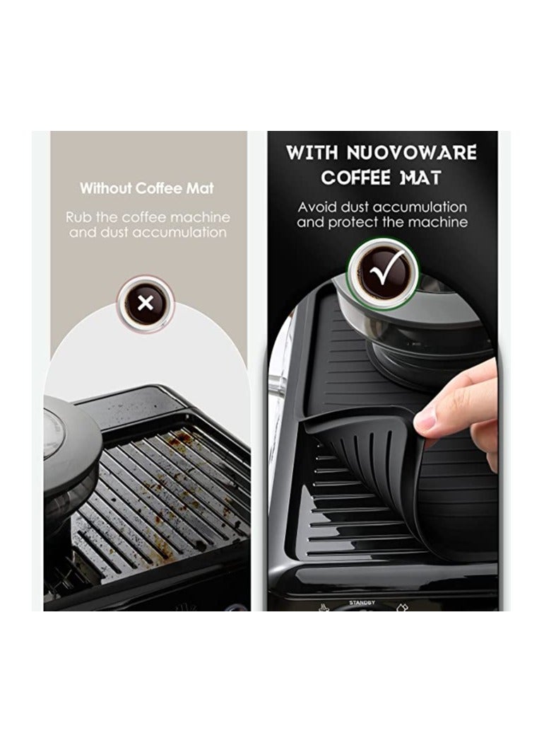 Silicone Coffee Machine Mat, Food-Grade Waterproof Heat-Resistant Non-Slip Pad, Compatible with Breville 870/880, Essential Accessory for Coffee Makers.