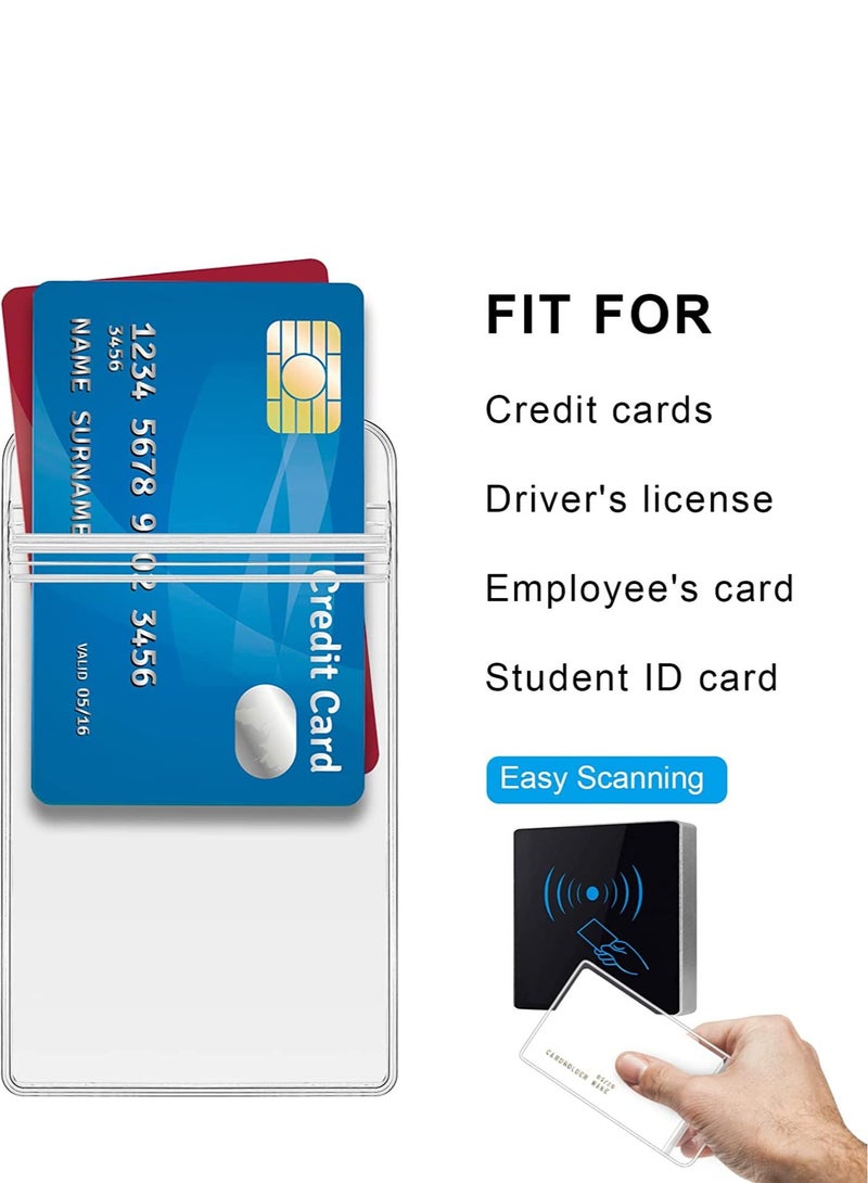Generic 10-Pieces Clear ID Card Holder,ID Card Holder,Transparent ID Card Holder,ID Card Sleeve  - Image 5
