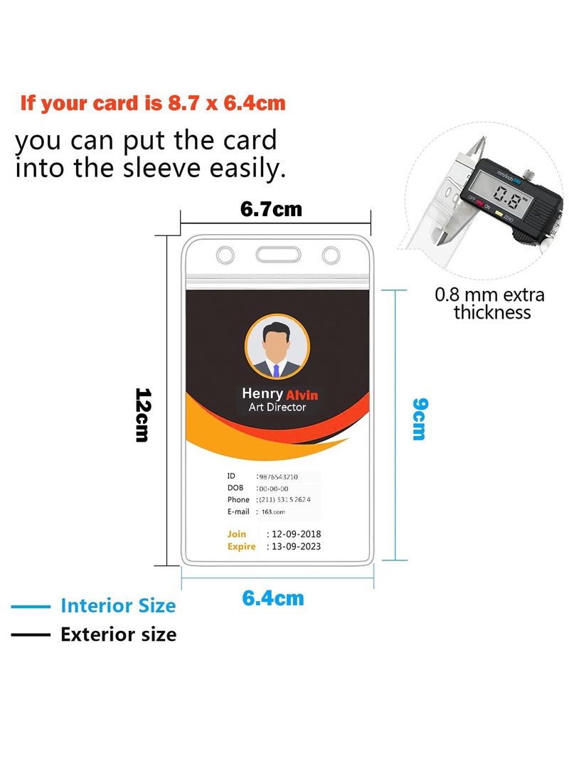Generic 10-Pieces Clear ID Card Holder,ID Card Holder,Transparent ID Card Holder,ID Card Sleeve  - Image 3