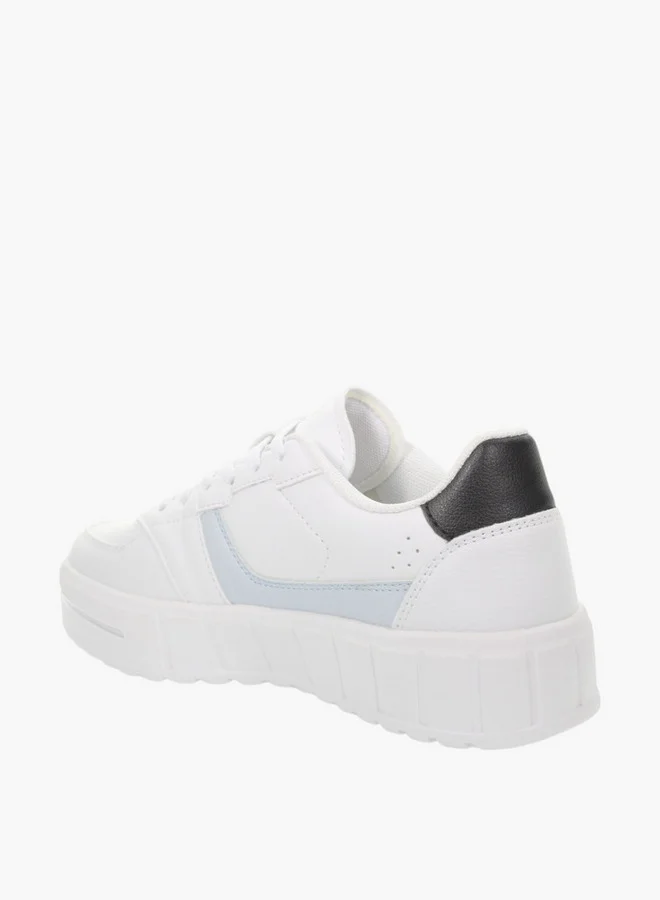 LUMBERJACK Women's Panelled Lace-Up Sneakers