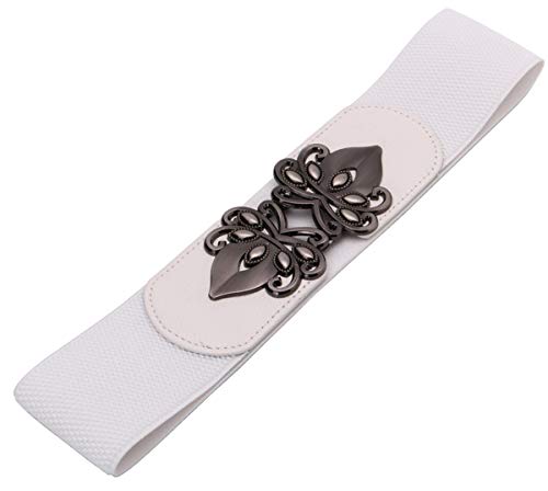 Syuer Womens Vintage Wide Elastic Stretch Waist Belt Retro Cinch Belt - Image 3