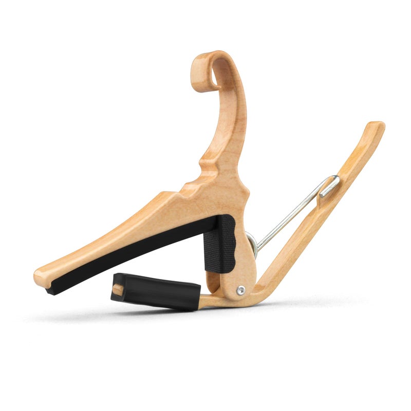 Kyser Quick-Change Guitar Capo for 6-string acoustic guitars, Maple, KG6MA - Image 2