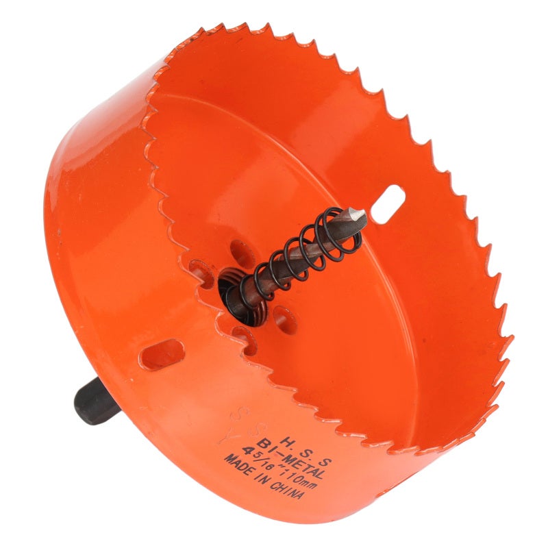 SSY Hole Saw 4-5/16in Bimetal - Large Hole Cutting High Speed Steel - Fast Chip Evacuation for Soft Metal Wood Plastic - Image 4