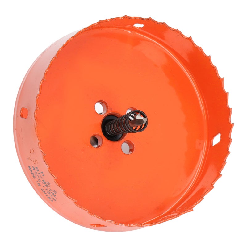 SSY Hole Saw 4-5/16in Bimetal - Large Hole Cutting High Speed Steel - Fast Chip Evacuation for Soft Metal Wood Plastic - Image 5