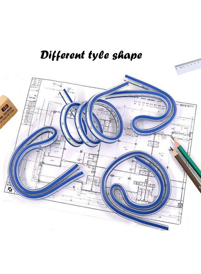 FORSUN 24 Inch (60Cm) Flexible Curve Ruler Flex Design Rule Ideal For Use: Engineering Drawing Design Graphics Garment Design All Kinds Of Painting - Image 2