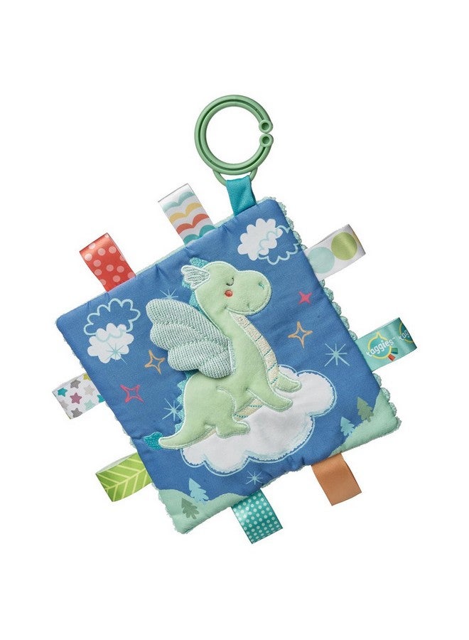 Taggies Crinkle Me Toy With Baby Paper & Squeaker With Sensory Tags, 6.5 X 6.5-Inches, Drax Dragon - Image 1